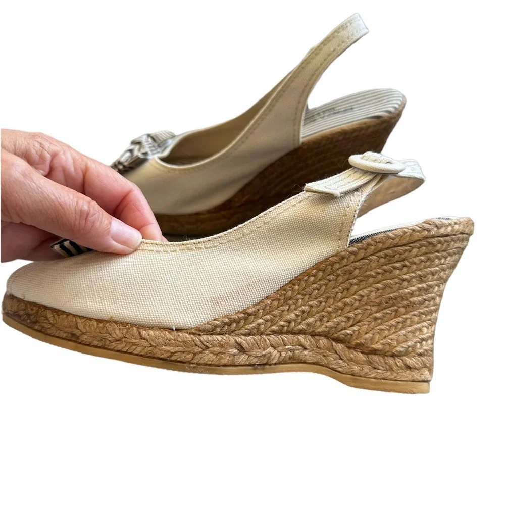 Eric Michael Cream and Gray Espadrilles